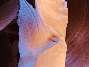 Low angle view of rock formation