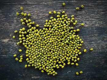 High angle view of fruits on table