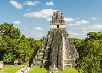 Low angle view of historical building against sky