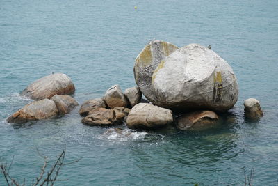 Rocks on sea shore