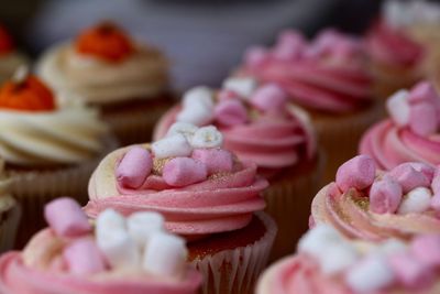 Close-up of cupcakes