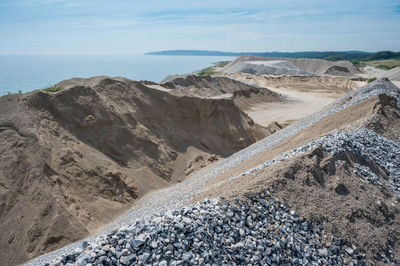 The gravel pit at glatved beach