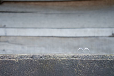 Close-up of heart shape on wall