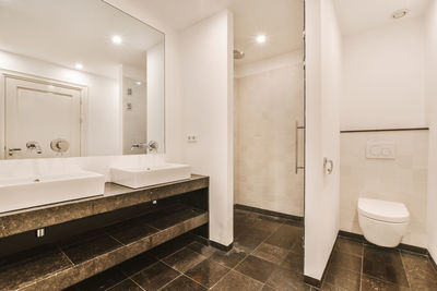 Interior of bathroom