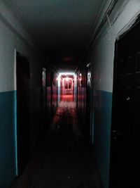 Empty corridor of building