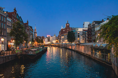 Bridge over river in city