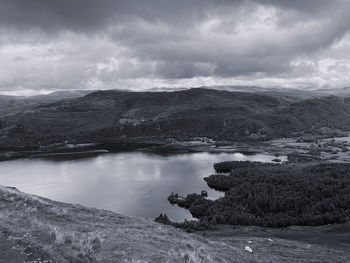 Lake district mountain view 