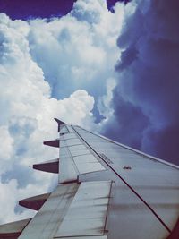 Low angle view of cloudy sky