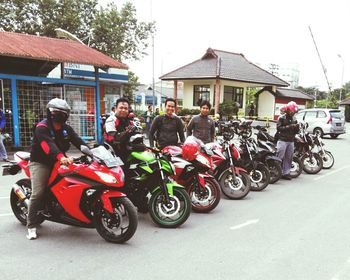 People in city