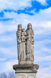 Tombstones of saints in small cemetery, europe, poland, ukraine. graves, cemetery