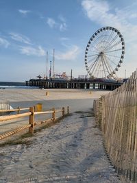 Ferris wheel and the beach