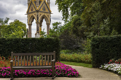 View of flowering plants in garden