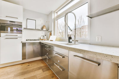 Interior of kitchen counter