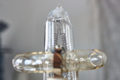 Close-up of glass bottle