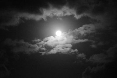 Low angle view of cloudy sky