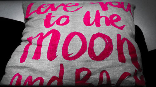 Close-up of red object