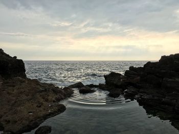 Scenic view of sea against sky