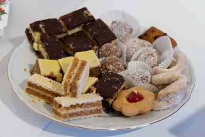 Slovak national christmas cakes onb the plate