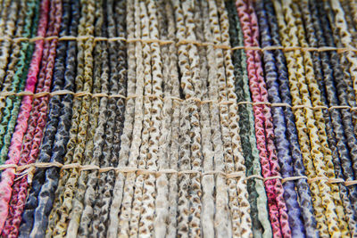 Full frame shot of colorful objects for sale in store