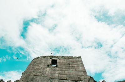 Low angle view of building against sky