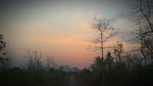 Road passing through landscape