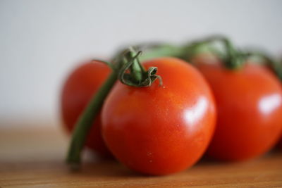 Close-up of tomatoes on table