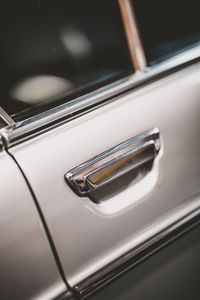 High angle view of vintage car