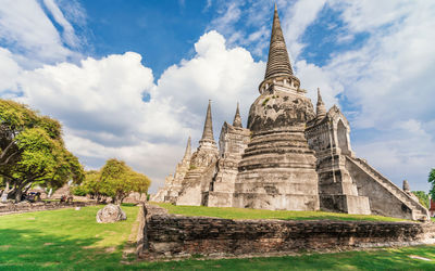 Wat phra si sanphet temple in ayutthaya historical park, this is ancient capital historical landmark