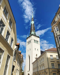Low angle view of building against sky