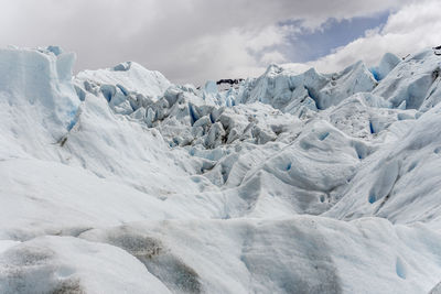 Aerial view of glacier