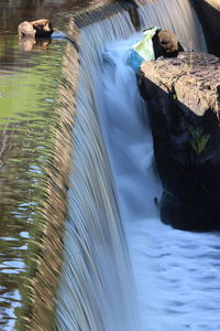 Scenic view of waterfall