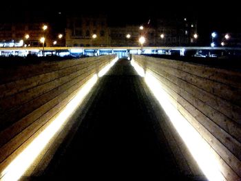 Illuminated city at night