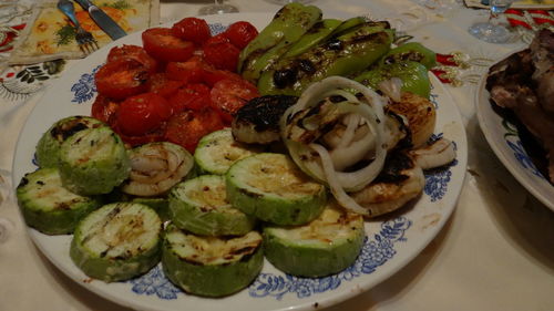 Close-up of food in plate