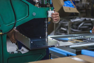 Man working in factory