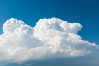 Scenic view of clouds in blue sky