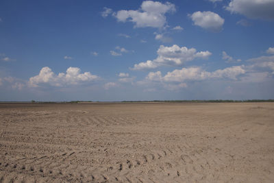 Scenic view of desert against sky