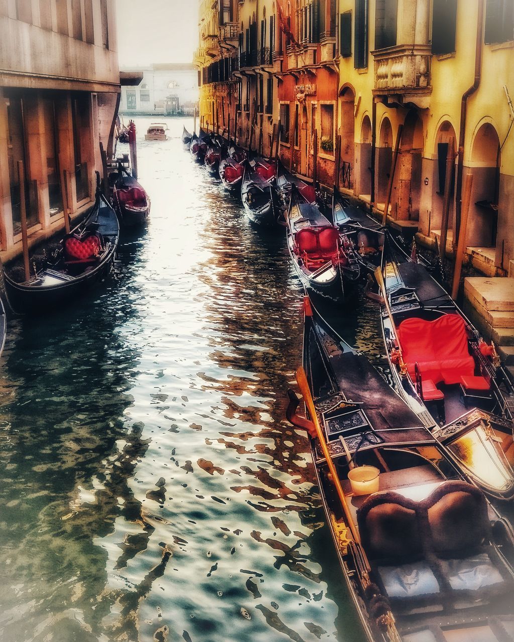 VIEW OF BOATS IN CANAL