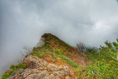 Scenic view of mountain against sky