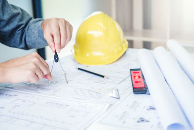 Man working in pen