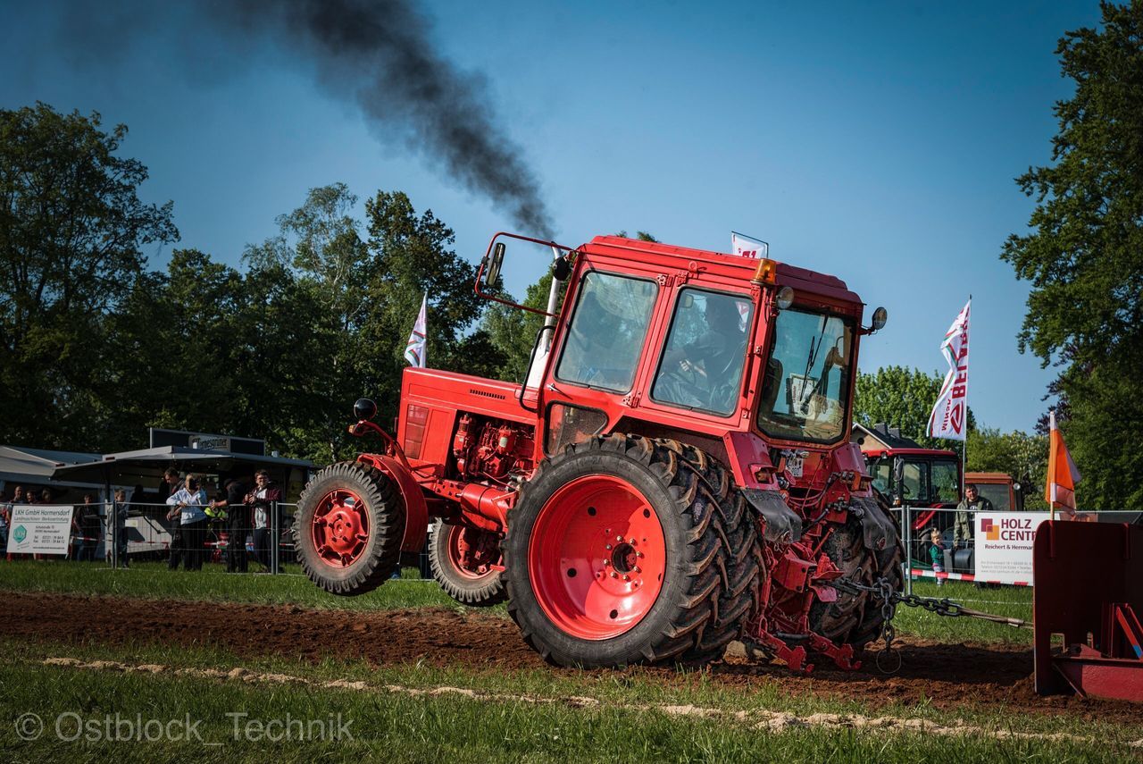 VIEW OF TRACTOR ON FIELD