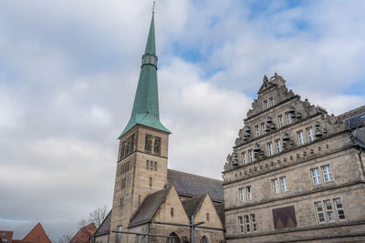 Low angle view of building against sky