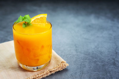 Close-up of drink on table