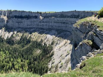 View of rock formations on landscape