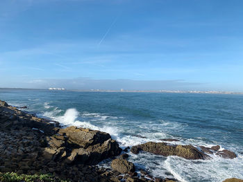 Scenic view of sea against sky