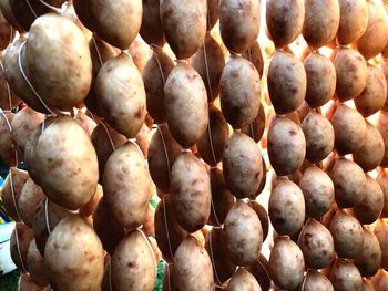 Full frame shot of fruits for sale at market stall