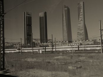 Modern cityscape against sky