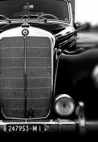 Close-up of vintage car