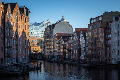 View of kanal with buildings in city