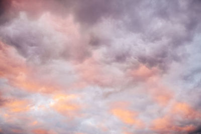 Low angle view of dramatic sky