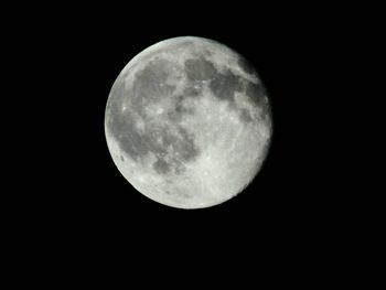 Low angle view of moon in sky